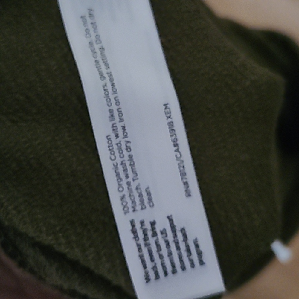 NWOT Eileen Fisher A Line Midi Side-Slit Skirt Khaki Green 100% Organic Cotton - Picture 8 of 17